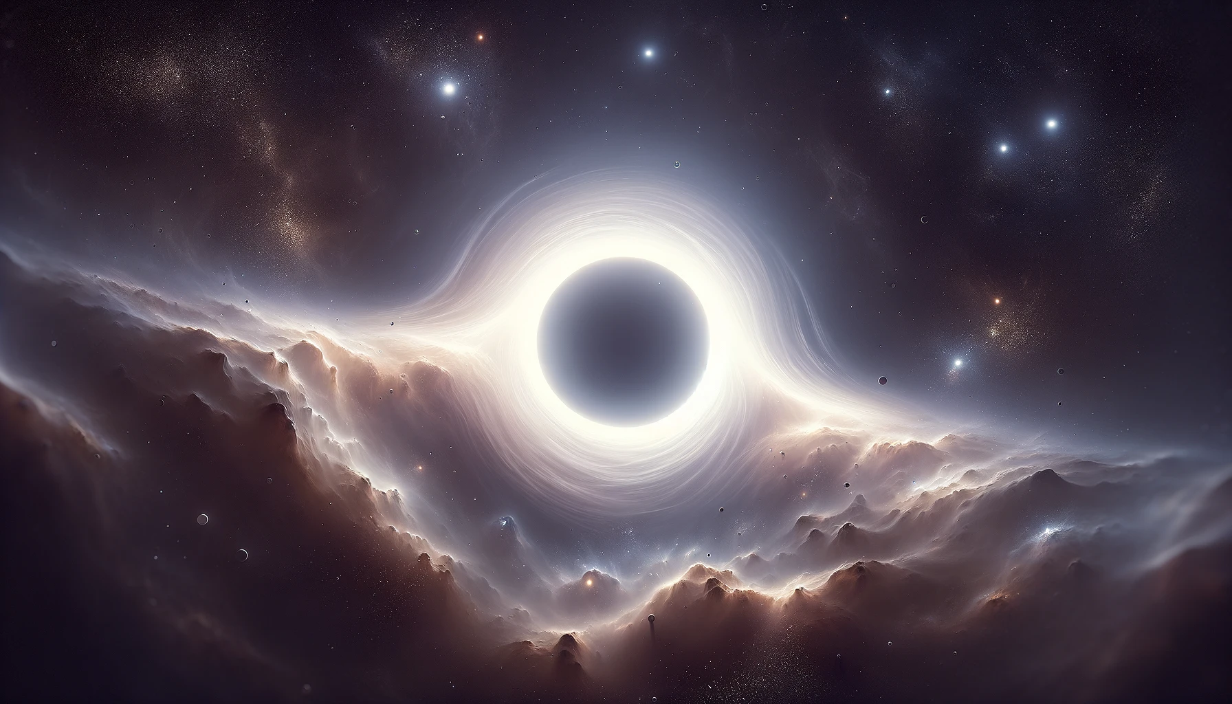 Light lines on a dark background